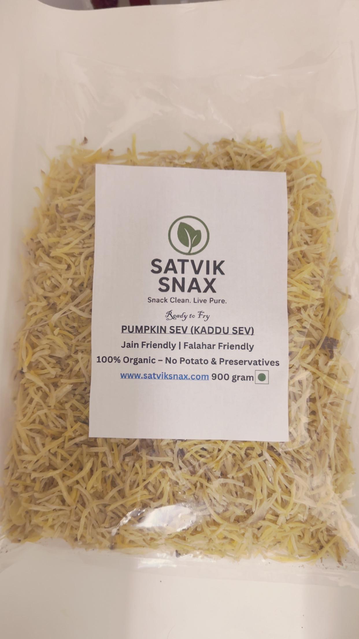 Kadu Sev | Uncooked, Ready-to-Fry Pumpkin Sev