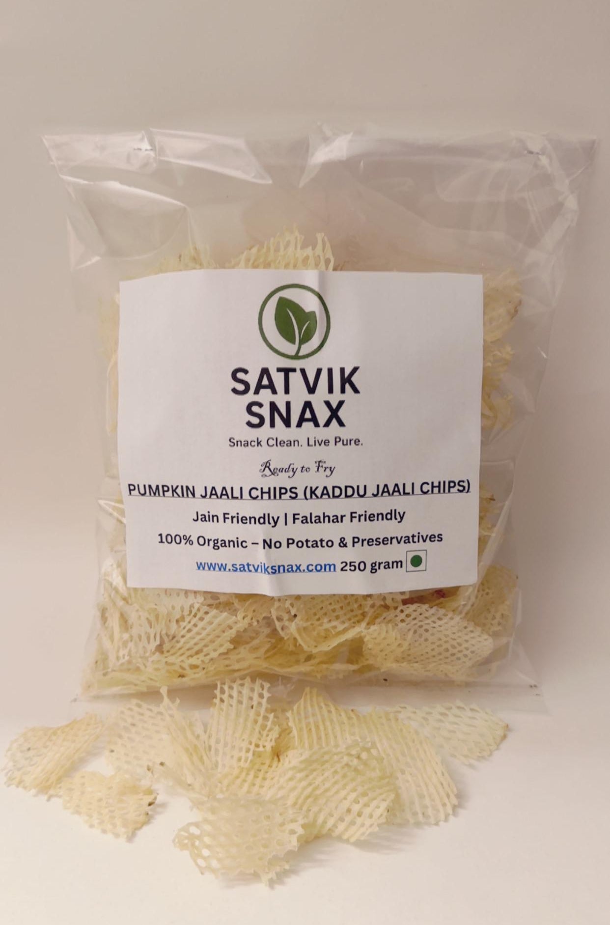 Kaddu Fryums | Ready-to-Fry Pumpkin Fryums - 250 gram